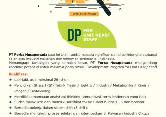 Lowongan Kerja PT Forisa Nusa Persada